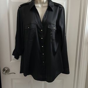 Black portofino blouse